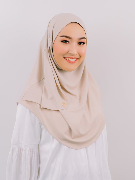 Ease Instant Hijab in Beige