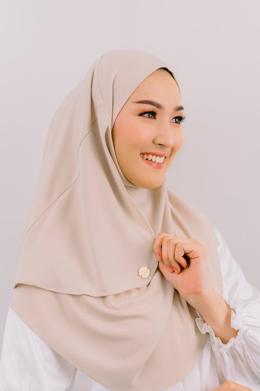 Ease Instant Hijab in Beige