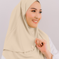 Ease Instant Hijab in Light Cream