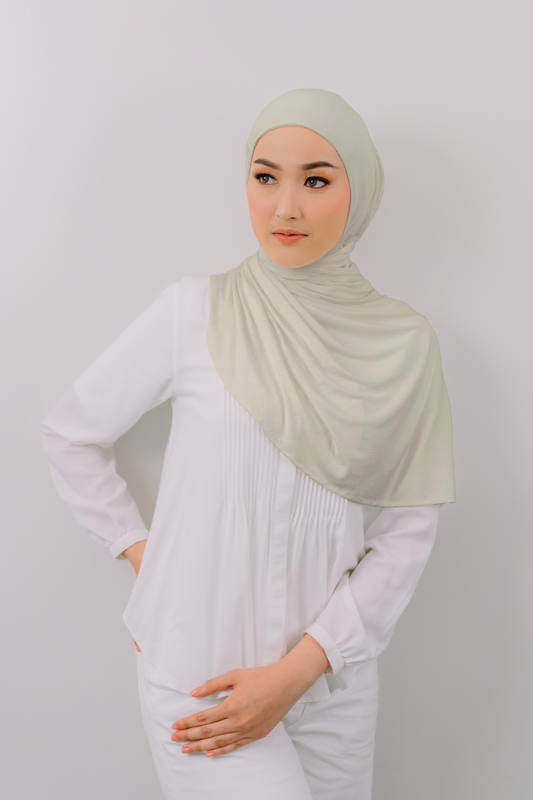 Felicity Semi- Instant Hijab in Oatmeal
