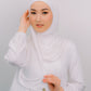 Felicity Semi- Instant Hijab in White