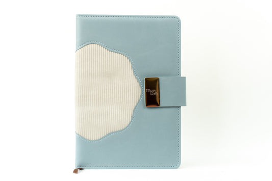 Muse Daily Scallops Notebook- Sky Blue